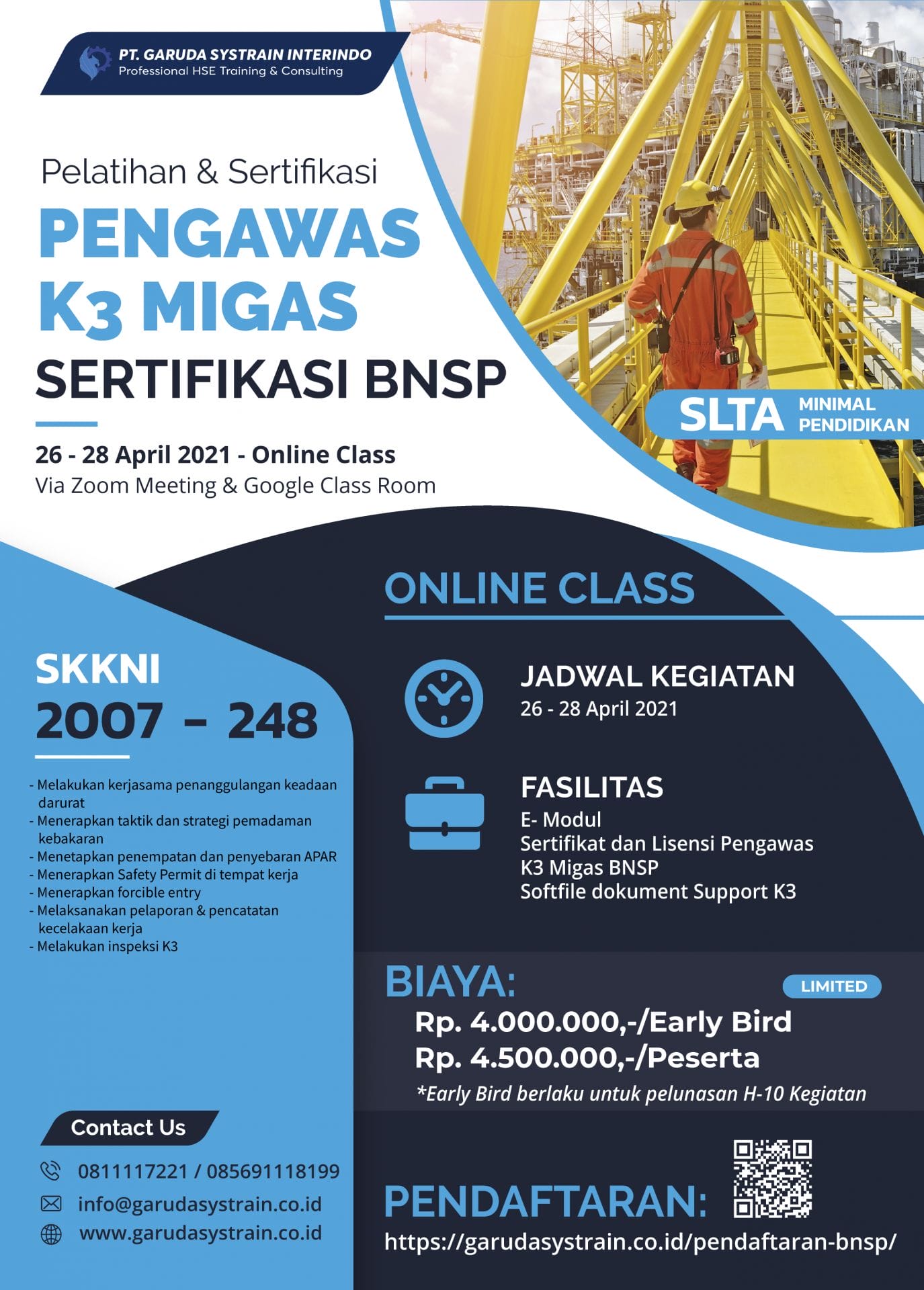 Sertifikasi BNSP | Garuda QHSE Institution