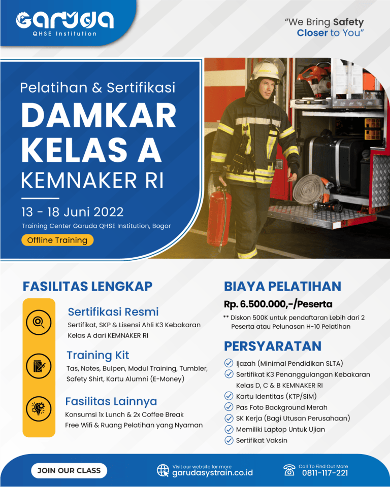 Training Ahli K3 Kebakaran (Kelas D-C-B-A) | Garuda Systrain Interindo