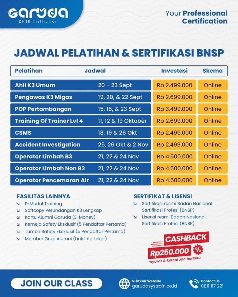 pelatihan operator limbah